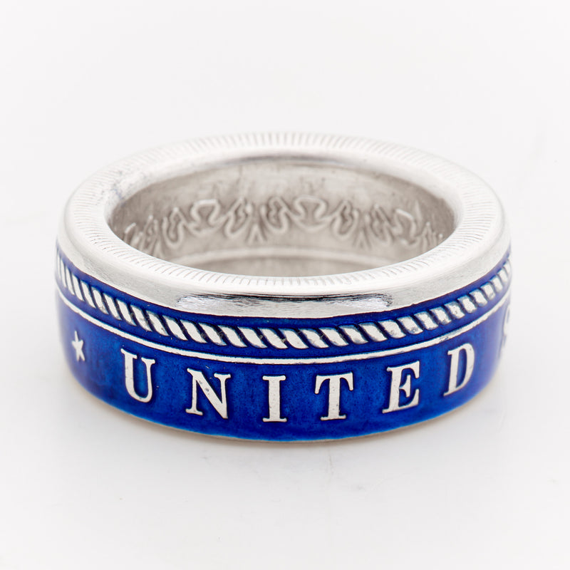 Colorized Military Coin Rings - Army - Navy - Marines - Air Force