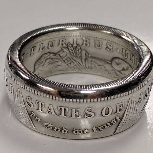 Morgan Silver Dollar Coin Rings