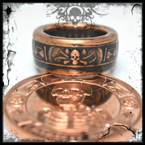 About Our Last Laugh Memento Mori Collectible Copper Coin Ring