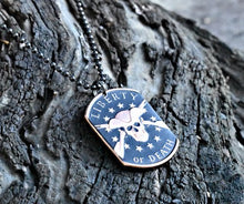 Liberty or Death copper dog tag necklace from three-piece set