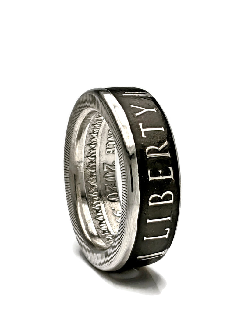 Liberty or Death - Silver Coin Ring - Patrick Henry