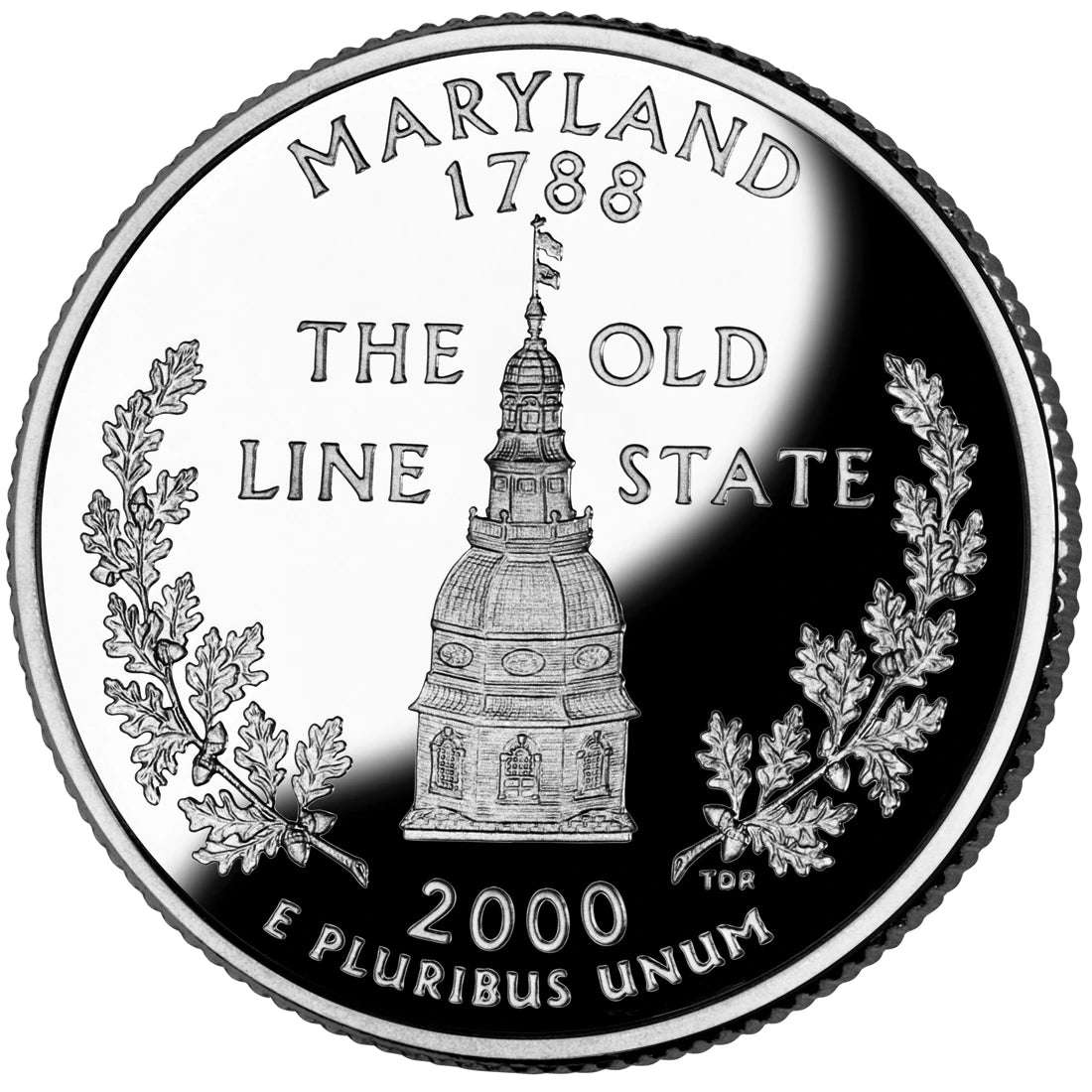 2000 Maryland State Quarter proof reverse design — United States Mint image