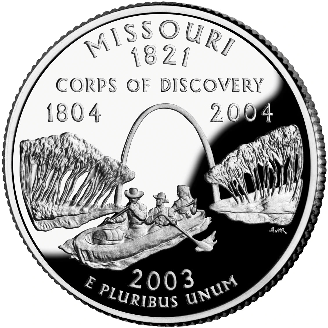 2003 Missouri State Quarter proof reverse design — United States Mint image