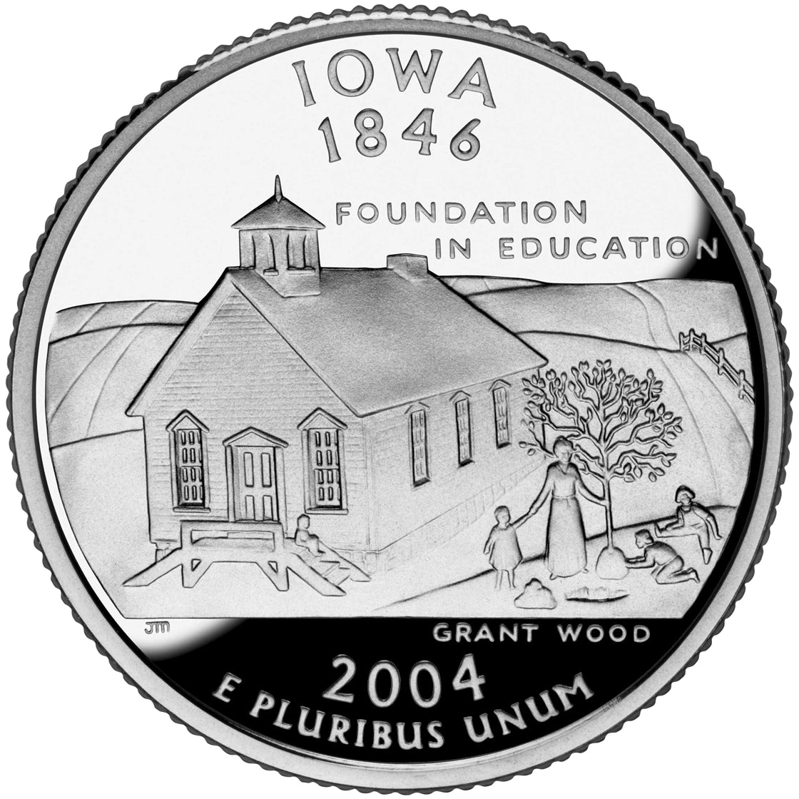 2004 Iowa State Quarter proof reverse design — United States Mint image