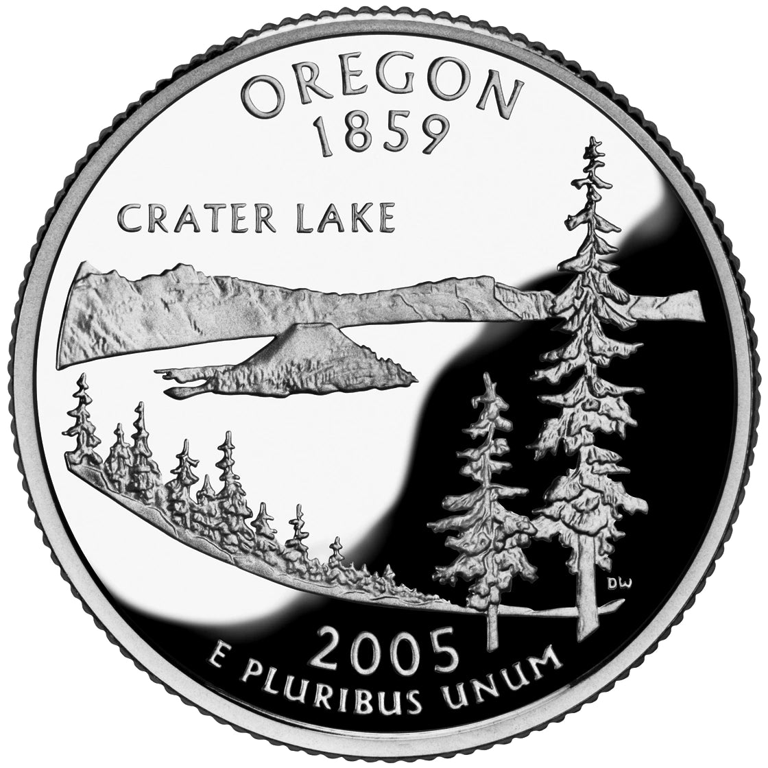 2005 Oregon State Quarter proof reverse design — United States Mint image