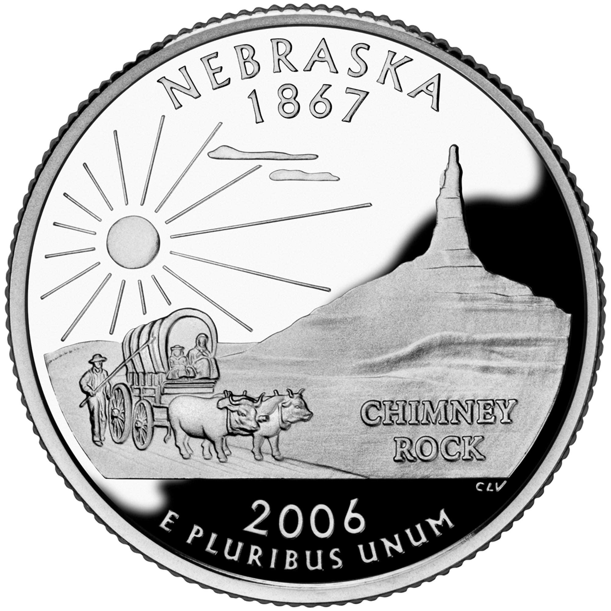 2006 Nebraska State Quarter proof reverse design — United States Mint image