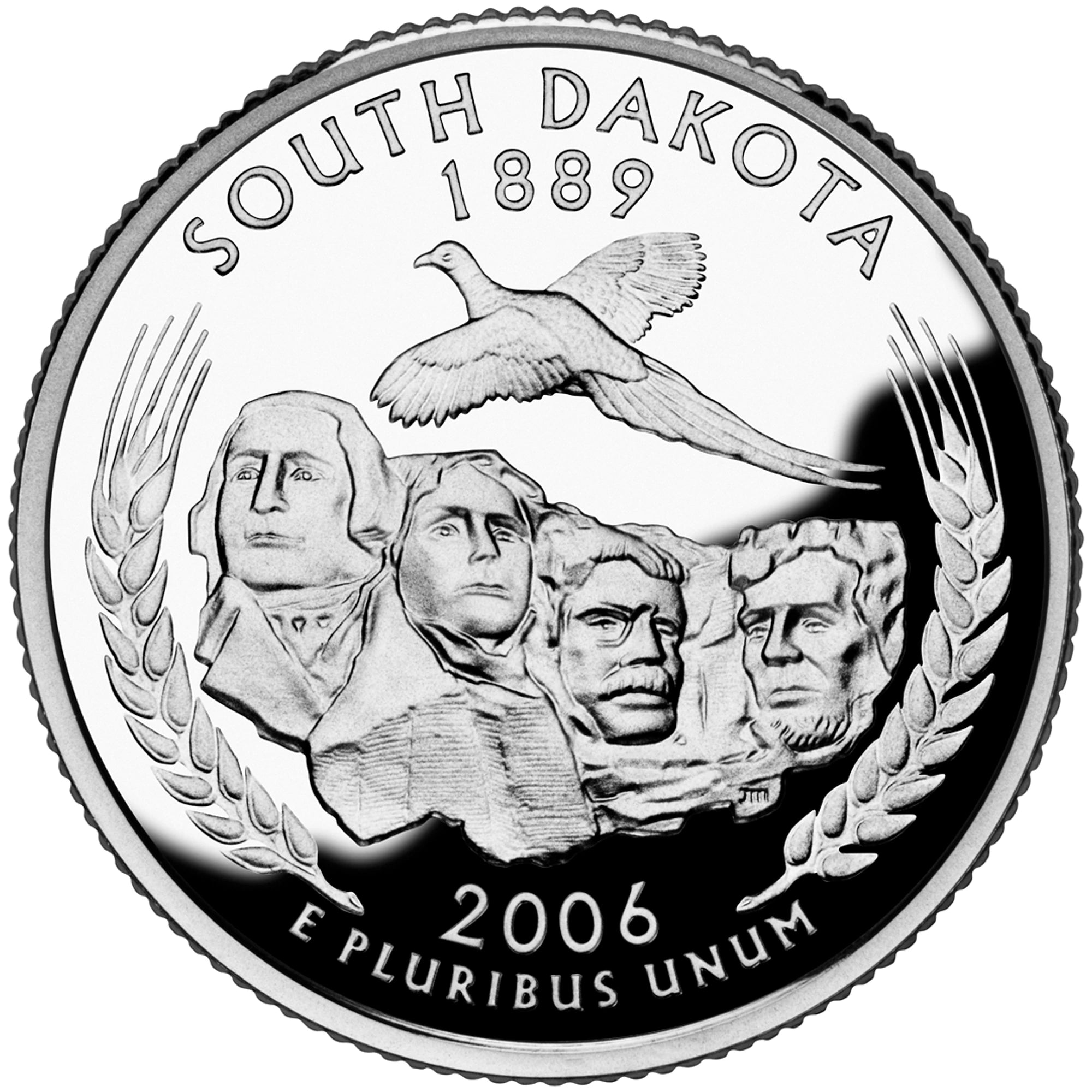 2006 South Dakota State Quarter proof reverse design — United States Mint image