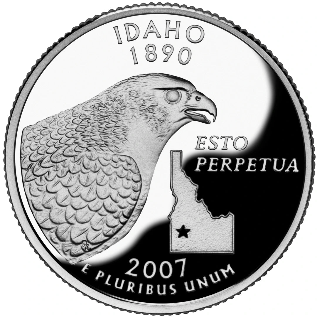 2007 Idaho State Quarter proof reverse design — United States Mint image
