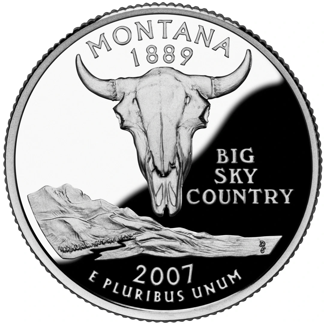 2007 Montana State Quarter proof reverse design — United States Mint image