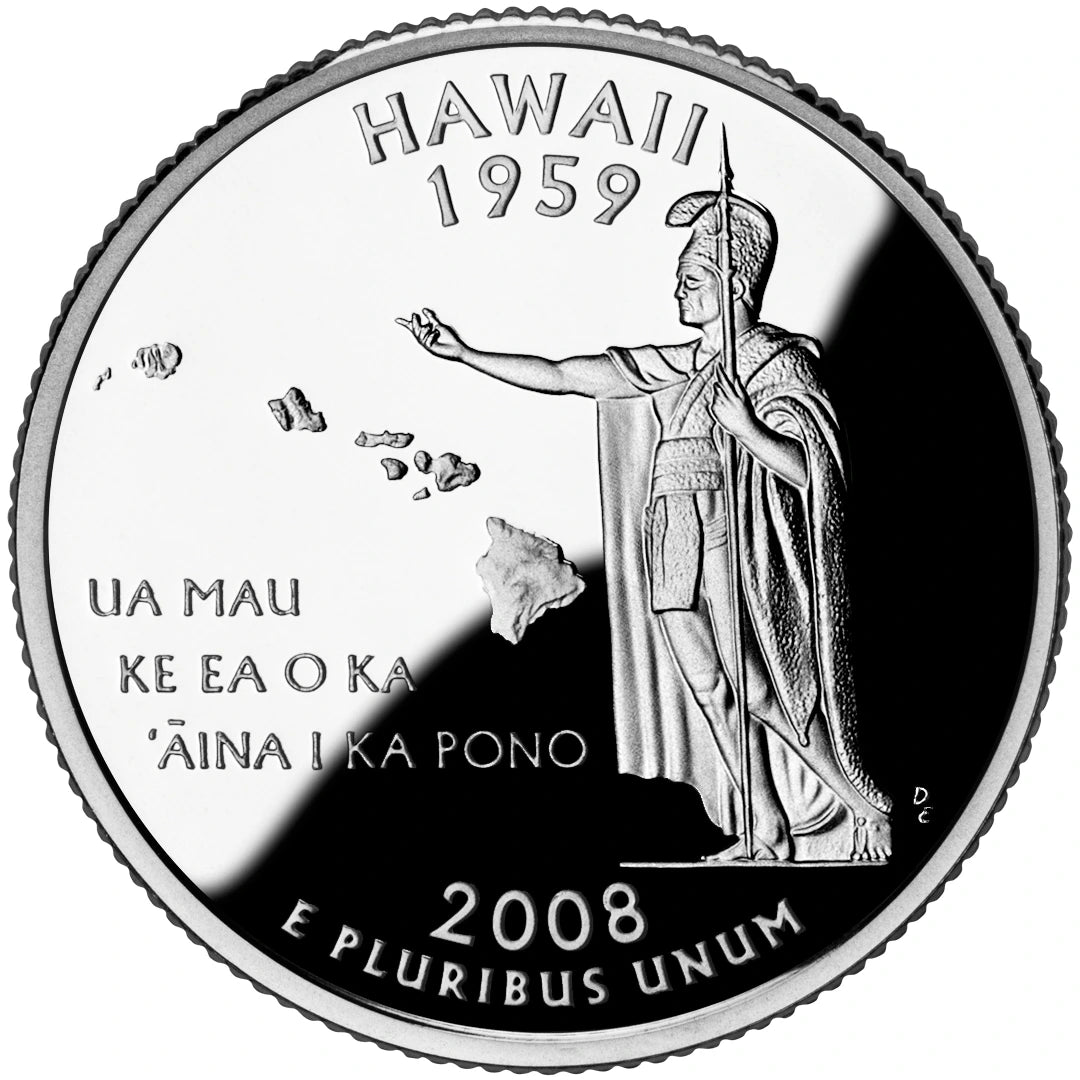 2008 Hawaii State Quarter proof reverse design — United States Mint image