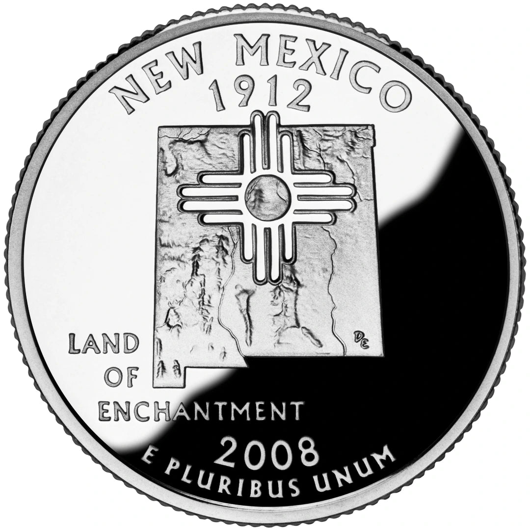 2008 New Mexico State Quarter proof reverse design — United States Mint image